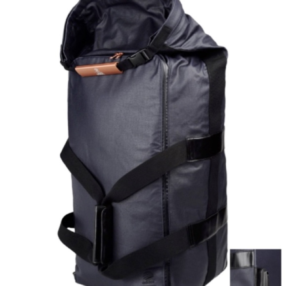 Adidas by Tom Dixon Duffle Trolley Blue Luggage Bag